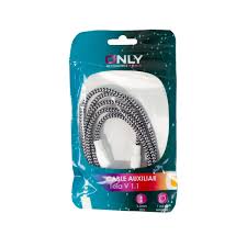 Cable Aux telado blanco