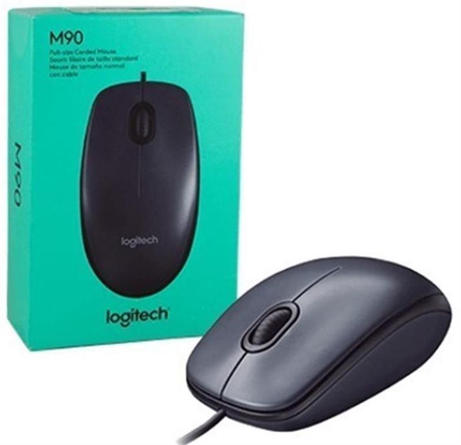 MOUSE LOGITECH M90 USB BLACK