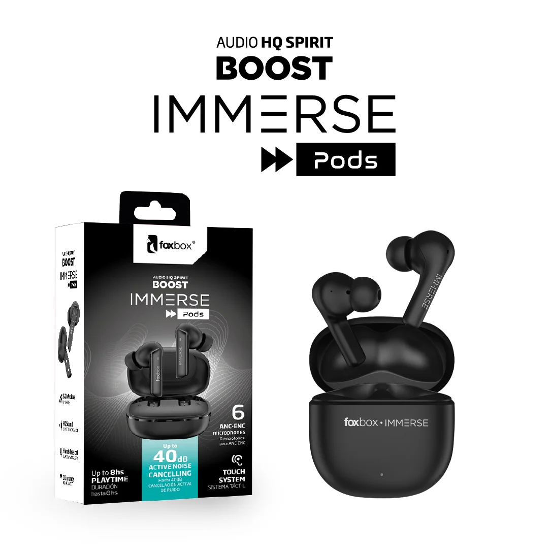 AURICULAR TWS FOXBOX IMMERSE POD BLANCO