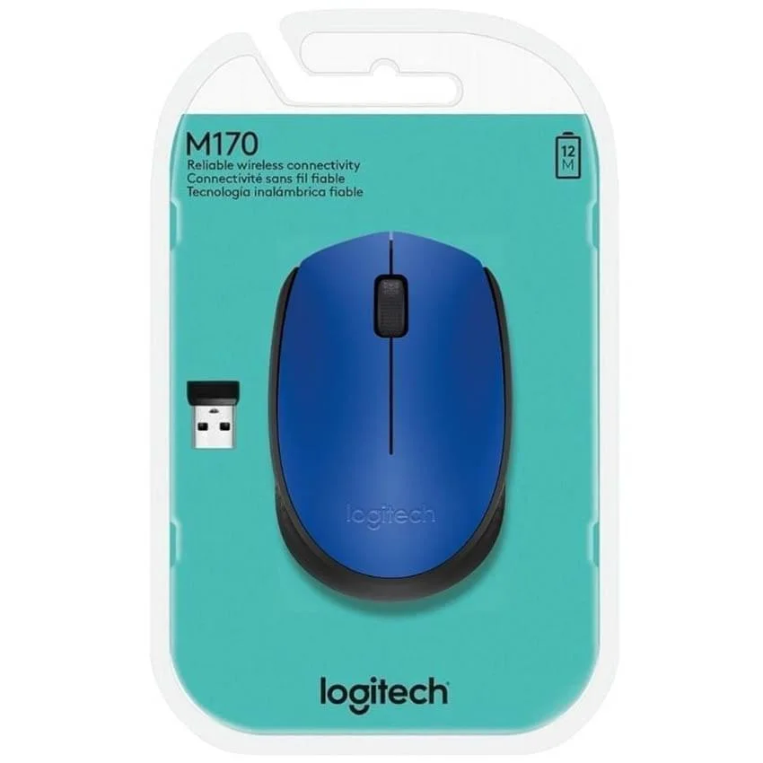 MOUSE LOGITECH M170 BLUE WIRELESS